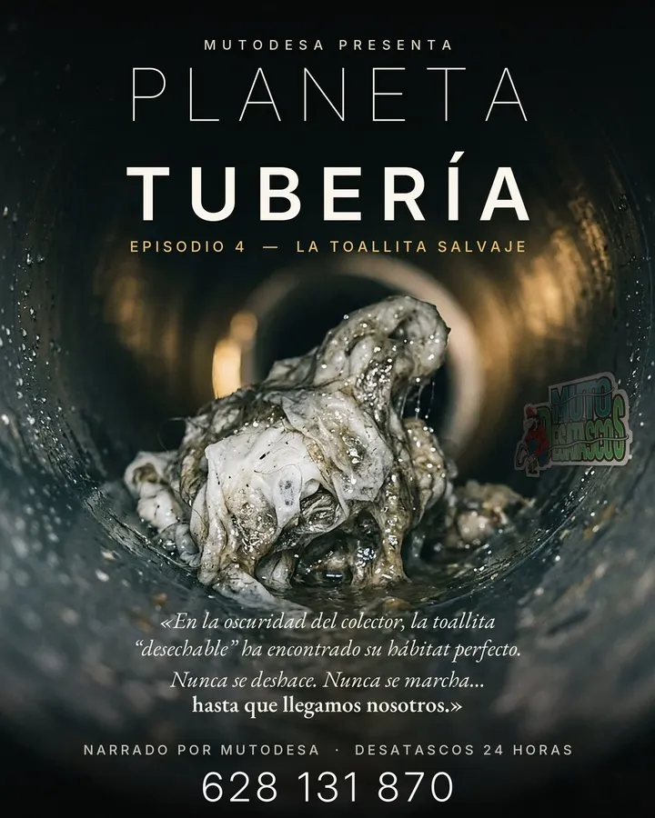 Flyer tipo documental «Planeta Tubería» para Mutodesa